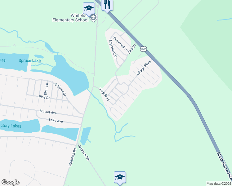 map of restaurants, bars, coffee shops, grocery stores, and more near 433 Pinewood Drive in Monroe
