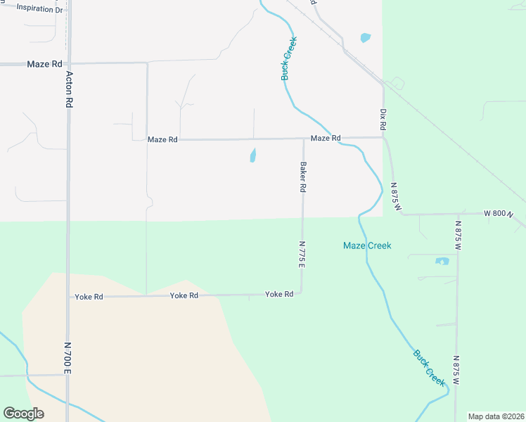 map of restaurants, bars, coffee shops, grocery stores, and more near 8930 Baker Road in Indianapolis