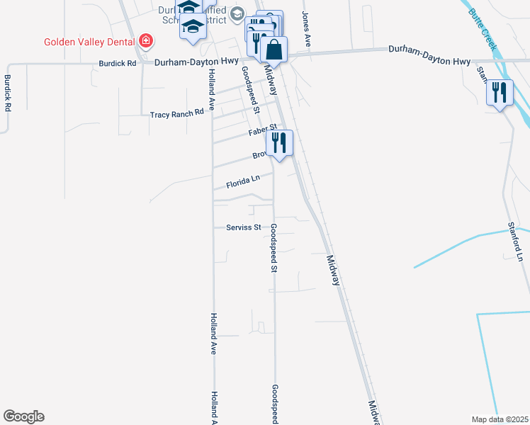 map of restaurants, bars, coffee shops, grocery stores, and more near 2355 Gorrill Lane in Durham