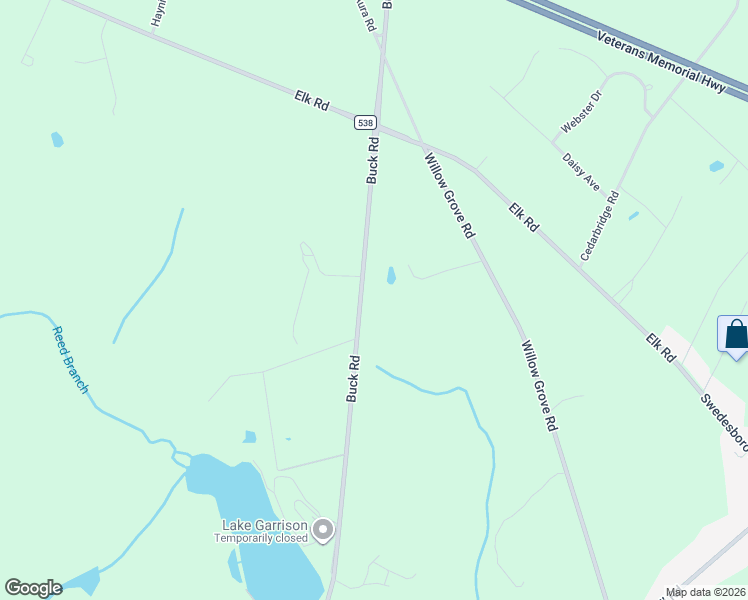 map of restaurants, bars, coffee shops, grocery stores, and more near 737 Buck Road in Elk