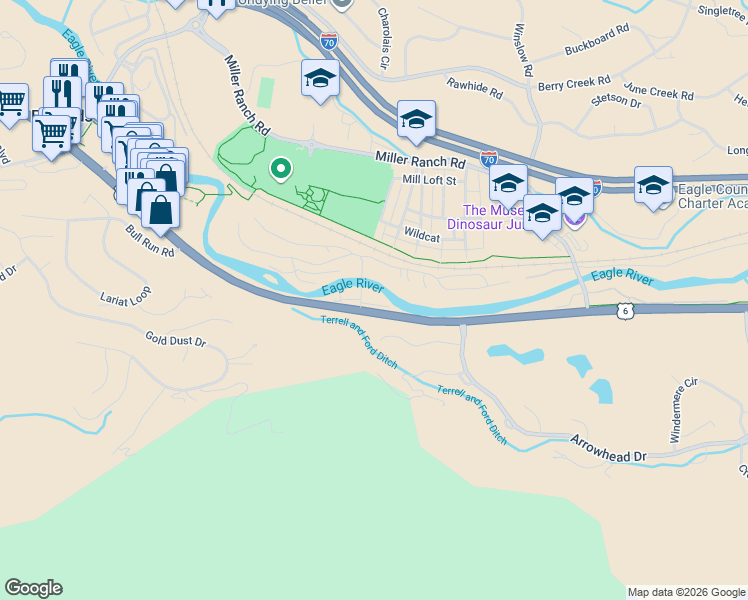 map of restaurants, bars, coffee shops, grocery stores, and more near 35021 U.S. 6 in Edwards