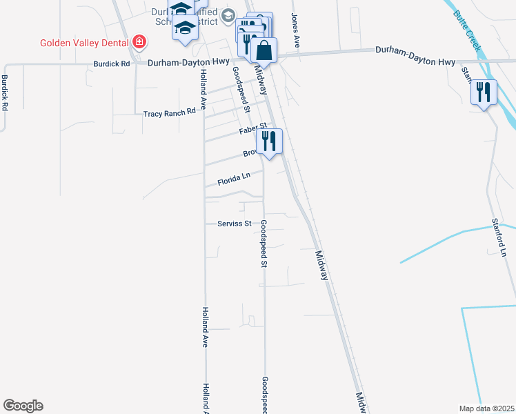 map of restaurants, bars, coffee shops, grocery stores, and more near 2355 Gorrill Lane in Durham