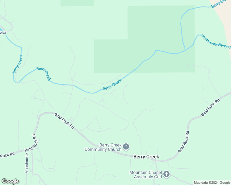 map of restaurants, bars, coffee shops, grocery stores, and more near 67 Cedar Lane in Berry Creek