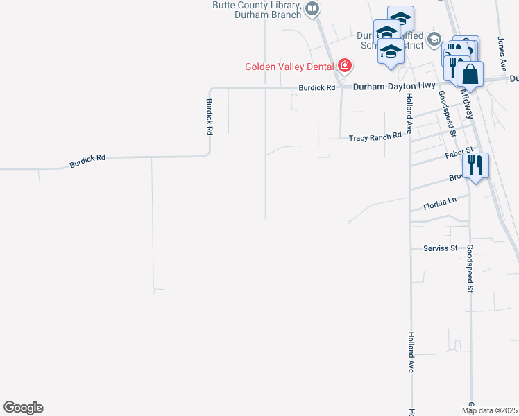map of restaurants, bars, coffee shops, grocery stores, and more near 9243 Turner Lane in Durham
