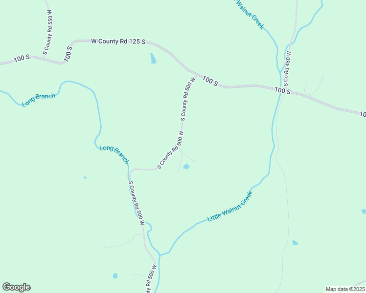 map of restaurants, bars, coffee shops, grocery stores, and more near 1473 South County Road 500 West in Greencastle