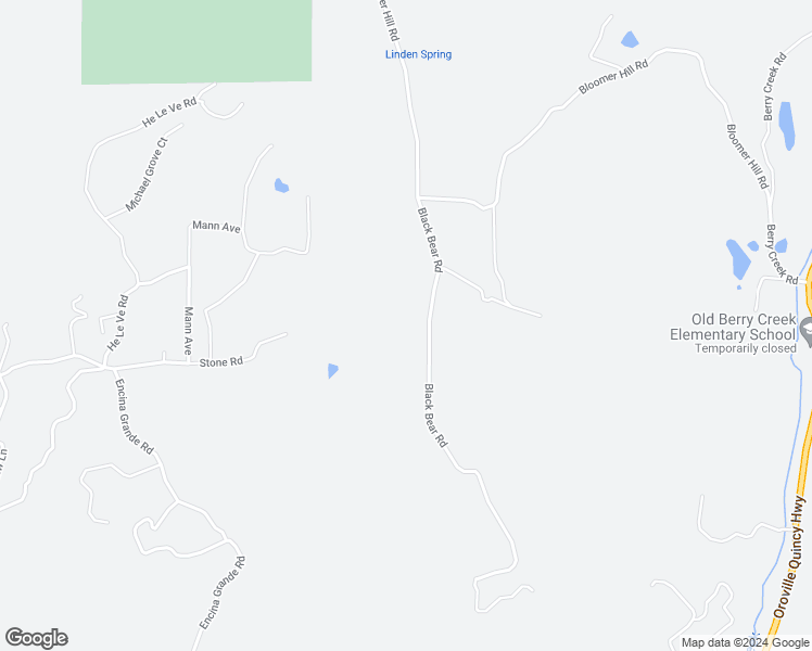 map of restaurants, bars, coffee shops, grocery stores, and more near 110 Black Bear Road in Berry Creek