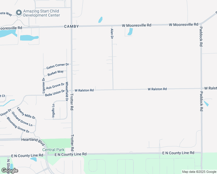 map of restaurants, bars, coffee shops, grocery stores, and more near 8028 West Ralston Road in Indianapolis