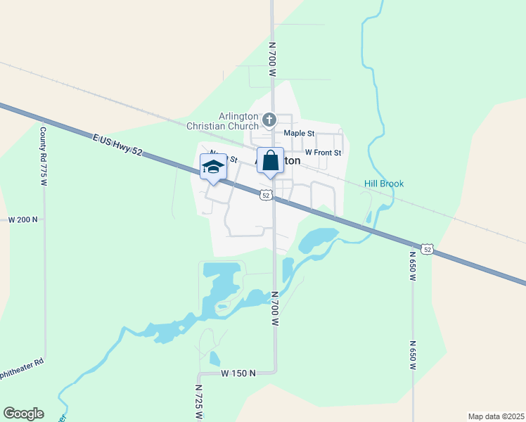 map of restaurants, bars, coffee shops, grocery stores, and more near 2011 North 700 West in Arlington