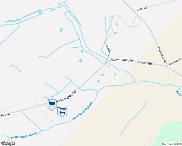 map of restaurants, bars, coffee shops, grocery stores, and more near 729 Pleasant Mills Road in Hammonton
