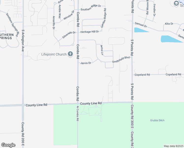 map of restaurants, bars, coffee shops, grocery stores, and more near Capricorn Drive in Indianapolis
