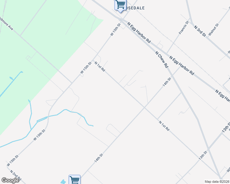 map of restaurants, bars, coffee shops, grocery stores, and more near 764 North 1st Road in Hammonton