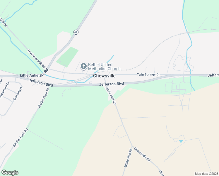 map of restaurants, bars, coffee shops, grocery stores, and more near 11853 White Hall Road in Smithsburg