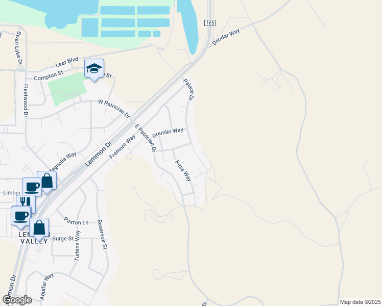 map of restaurants, bars, coffee shops, grocery stores, and more near 9419 Pagoda Way in Reno
