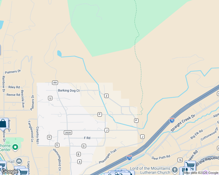 map of restaurants, bars, coffee shops, grocery stores, and more near 371 Z Road in Silverthorne