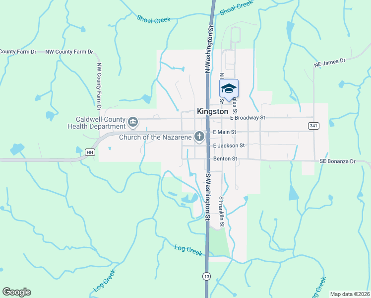 map of restaurants, bars, coffee shops, grocery stores, and more near 56 South Harrison Street in Kingston