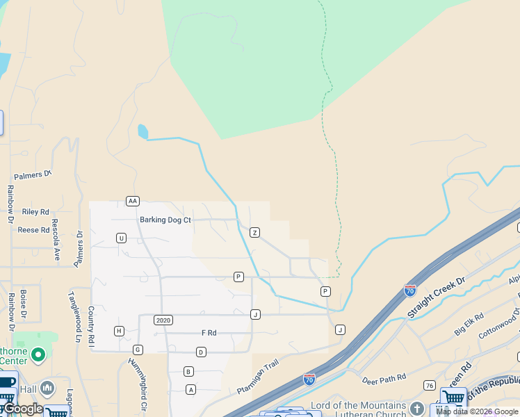 map of restaurants, bars, coffee shops, grocery stores, and more near 371 Z Road in Silverthorne