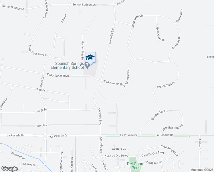 map of restaurants, bars, coffee shops, grocery stores, and more near 310 East Sky Ranch Boulevard in Sparks