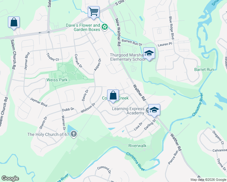 map of restaurants, bars, coffee shops, grocery stores, and more near 330 Barley Drive in Newark