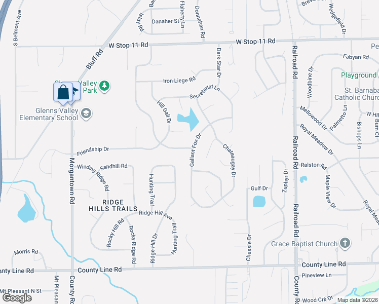map of restaurants, bars, coffee shops, grocery stores, and more near 1509 Friendship Drive in Indianapolis