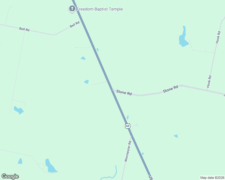 map of restaurants, bars, coffee shops, grocery stores, and more near 1001 Stone Road in Xenia