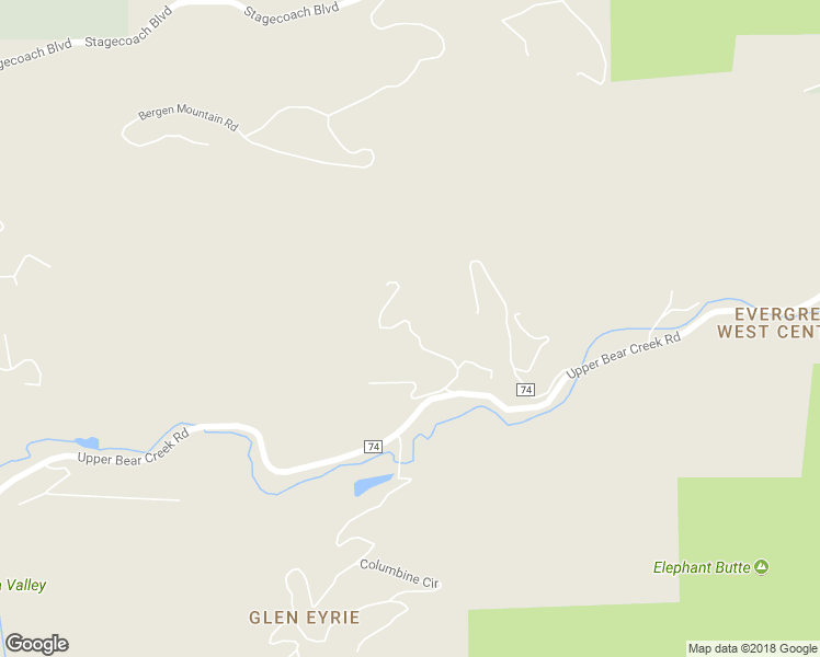 map of restaurants, bars, coffee shops, grocery stores, and more near 4021 South Skyline Drive in Evergreen