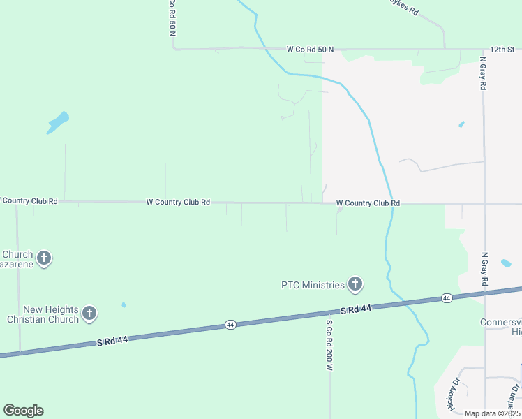 map of restaurants, bars, coffee shops, grocery stores, and more near 2215 West Country Club Road in Connersville