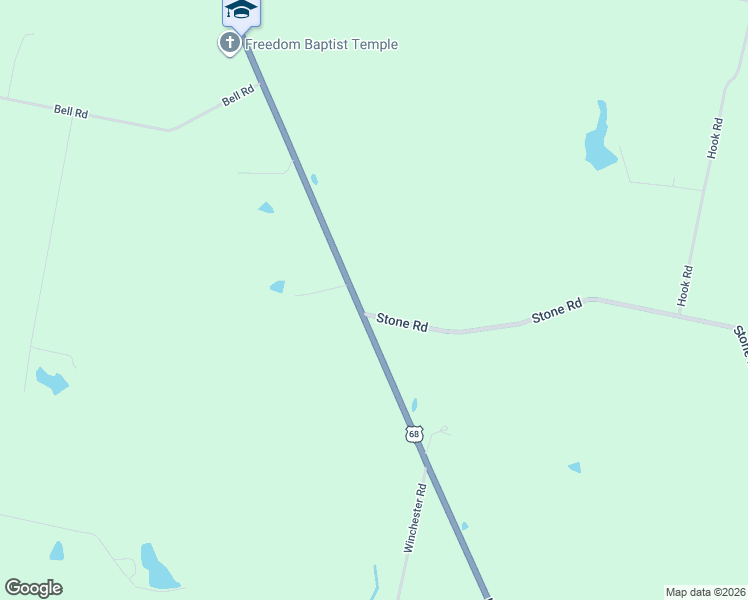 map of restaurants, bars, coffee shops, grocery stores, and more near 1001-1021 Stone Road in Xenia