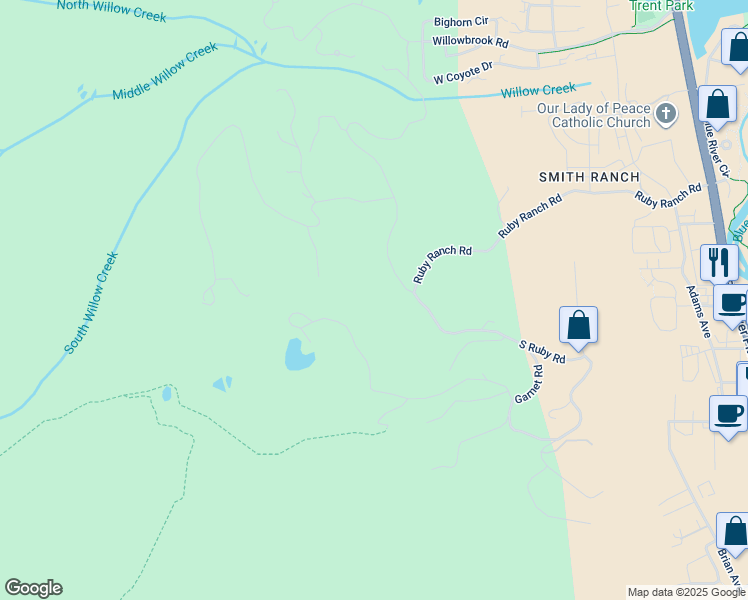 map of restaurants, bars, coffee shops, grocery stores, and more near 33 Emerald Road in Silverthorne
