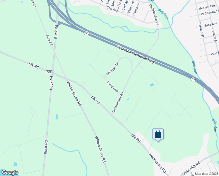 map of restaurants, bars, coffee shops, grocery stores, and more near 221 Daisy Avenue in Elk