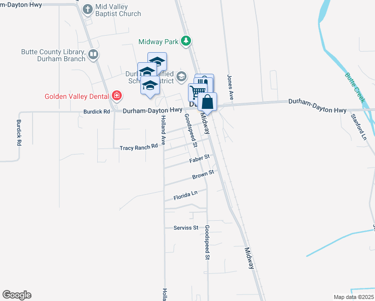 map of restaurants, bars, coffee shops, grocery stores, and more near 2391 Campbell Street in Durham