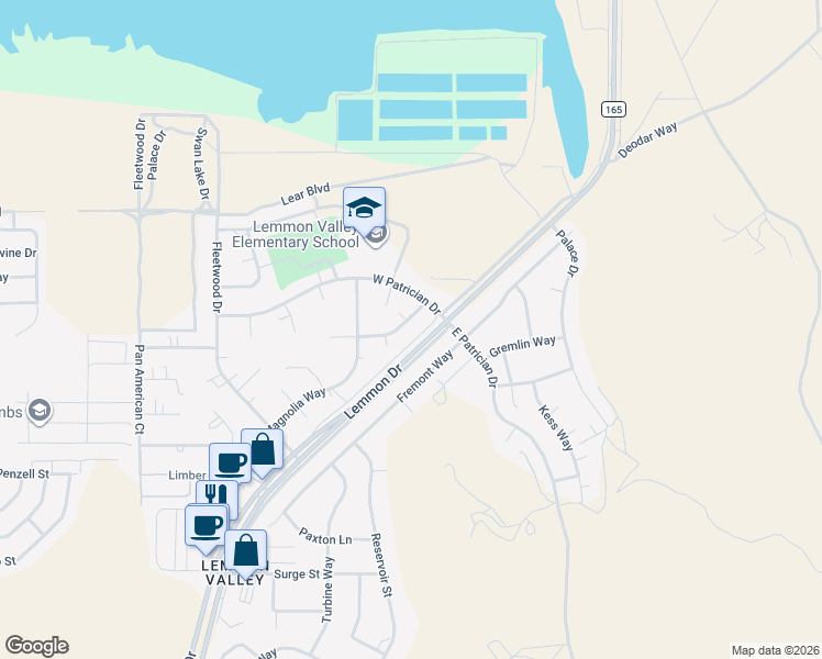 map of restaurants, bars, coffee shops, grocery stores, and more near 216 Aristocrat Way in Reno