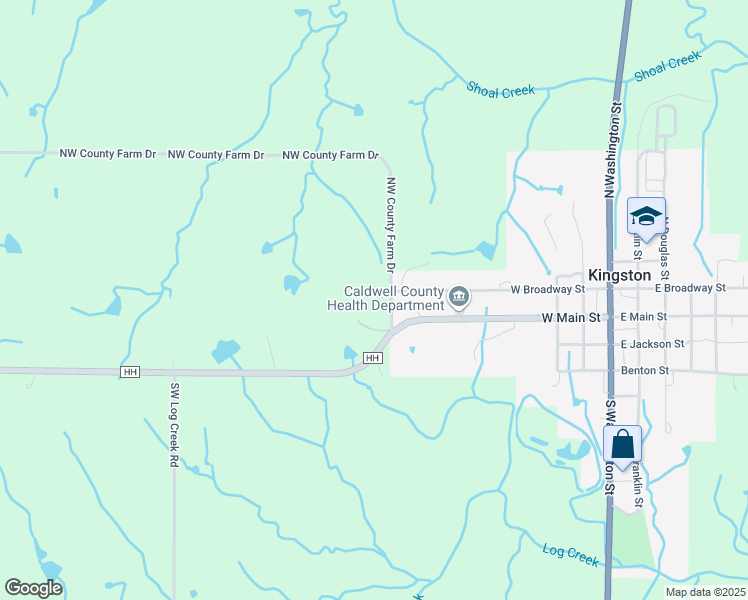 map of restaurants, bars, coffee shops, grocery stores, and more near in Kingston