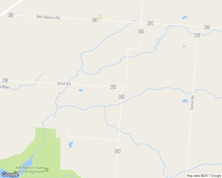 map of restaurants, bars, coffee shops, grocery stores, and more near 9 Stout Rd in Circleville