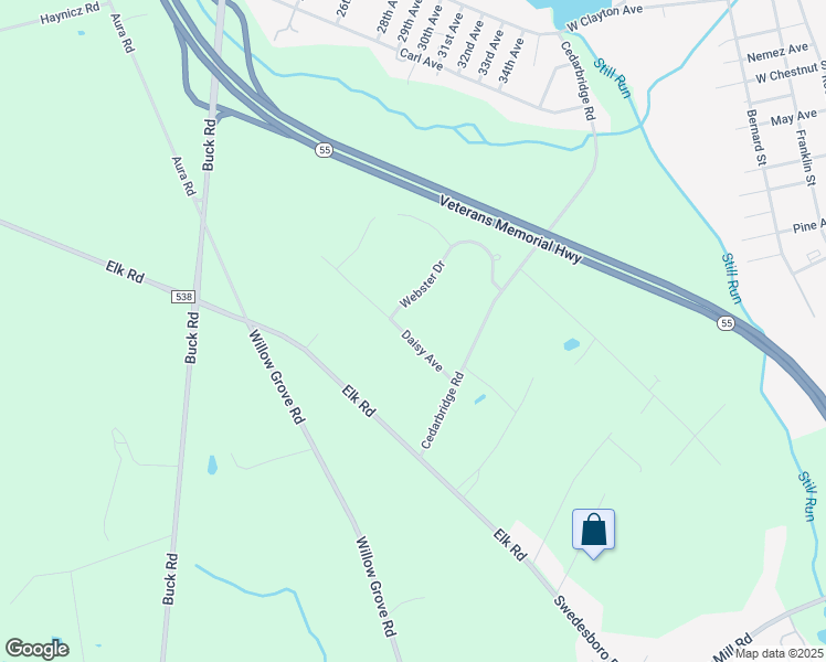 map of restaurants, bars, coffee shops, grocery stores, and more near 221 Daisy Avenue in Elk