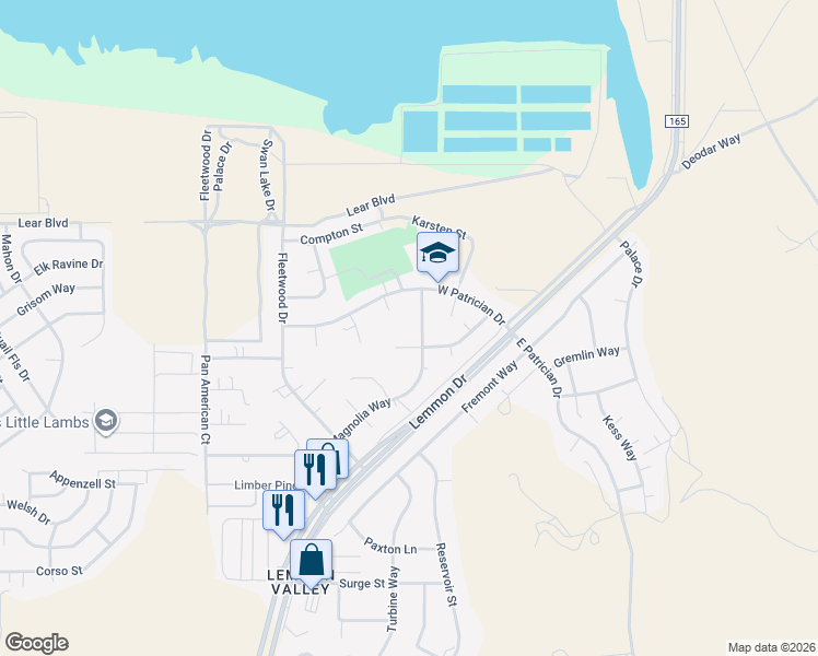 map of restaurants, bars, coffee shops, grocery stores, and more near 295 Aristocrat Way in Reno