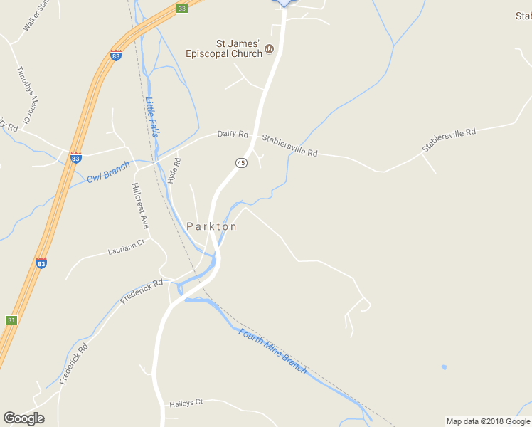 map of restaurants, bars, coffee shops, grocery stores, and more near 706 Miller Road in Parkton