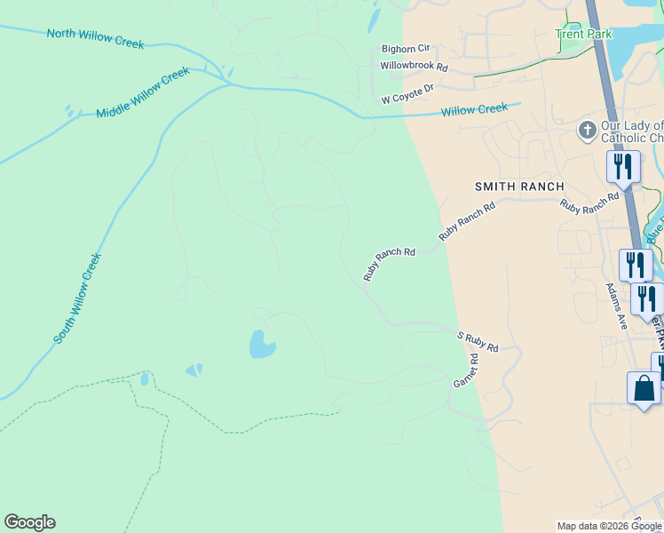 map of restaurants, bars, coffee shops, grocery stores, and more near 33 Emerald Road in Silverthorne
