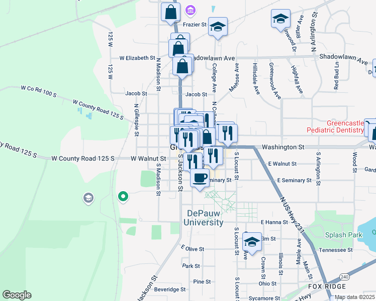 map of restaurants, bars, coffee shops, grocery stores, and more near in 