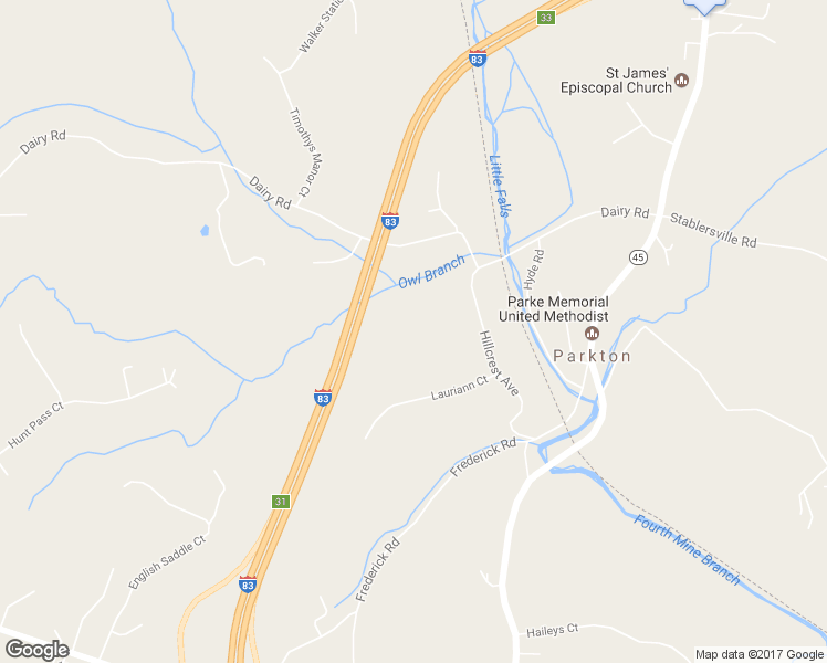 map of restaurants, bars, coffee shops, grocery stores, and more near 8 Lauriann Court in Parkton