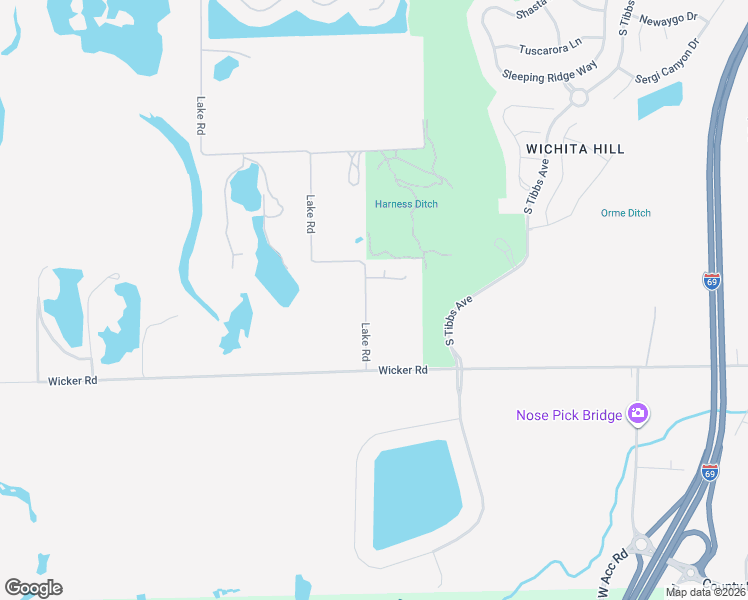 map of restaurants, bars, coffee shops, grocery stores, and more near 8345 Lake Road in Indianapolis