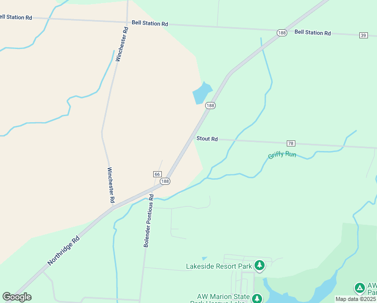map of restaurants, bars, coffee shops, grocery stores, and more near 7169 Ohio 188 in Circleville