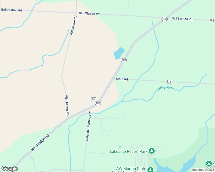 map of restaurants, bars, coffee shops, grocery stores, and more near 7169 Ohio 188 in Circleville