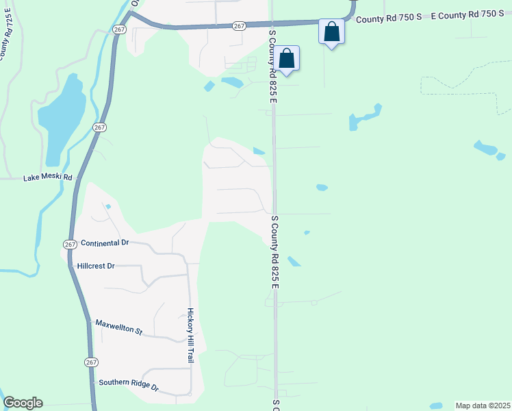 map of restaurants, bars, coffee shops, grocery stores, and more near 8209 Filly Lane in Plainfield