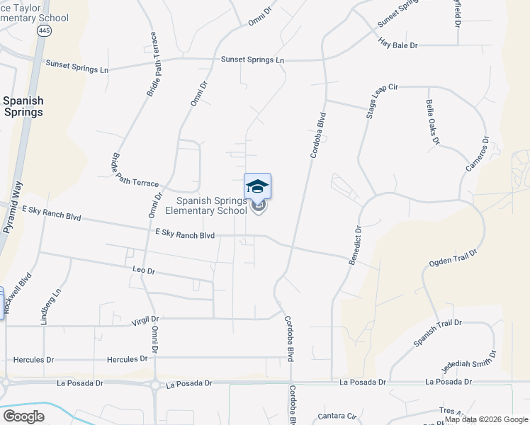 map of restaurants, bars, coffee shops, grocery stores, and more near 100 Marilyn Mae Drive in Sparks