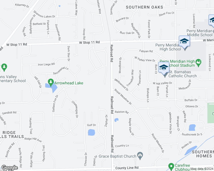 map of restaurants, bars, coffee shops, grocery stores, and more near 8327 Lake Tree Lane in Indianapolis