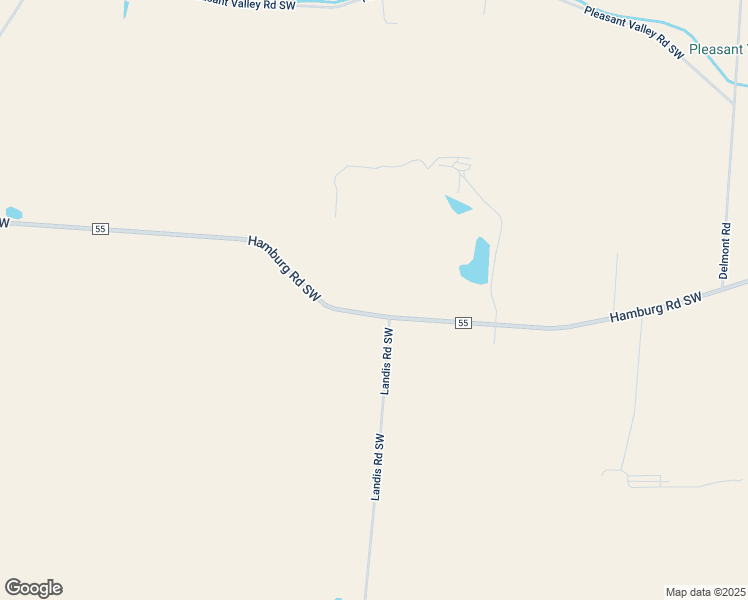map of restaurants, bars, coffee shops, grocery stores, and more near 5290 Hamburg Road Southwest in Amanda