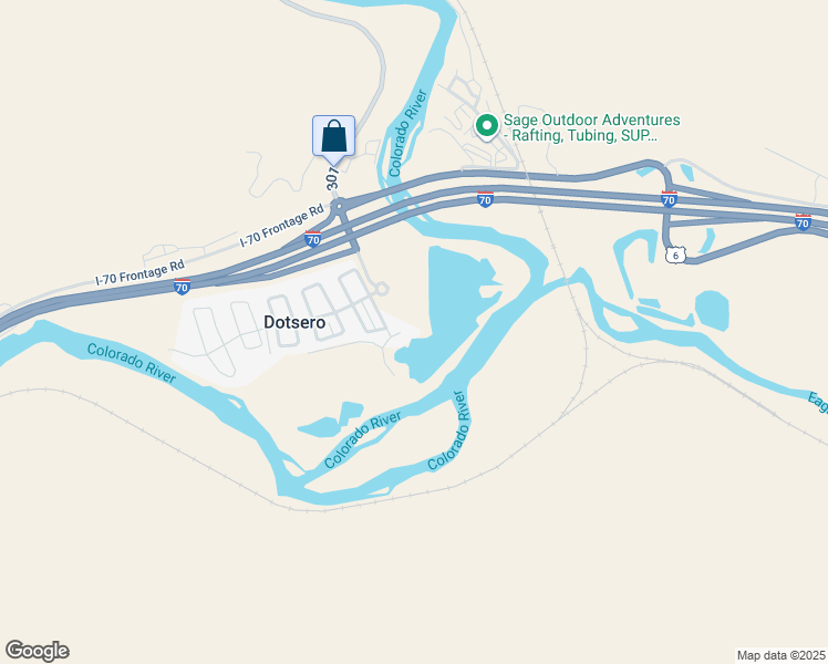 map of restaurants, bars, coffee shops, grocery stores, and more near 70 Lakeshore Drive in Gypsum