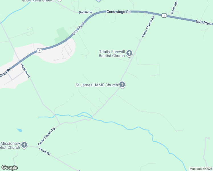 map of restaurants, bars, coffee shops, grocery stores, and more near 3332 Cedar Church Road in Darlington