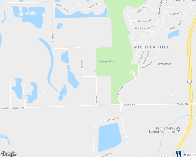 map of restaurants, bars, coffee shops, grocery stores, and more near 8249 Lake Road in Indianapolis