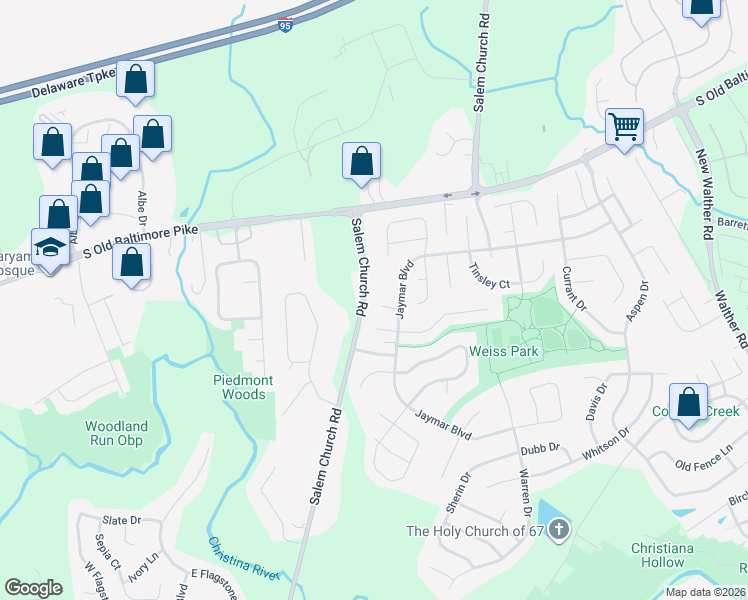 map of restaurants, bars, coffee shops, grocery stores, and more near 7 Risa Court in Newark